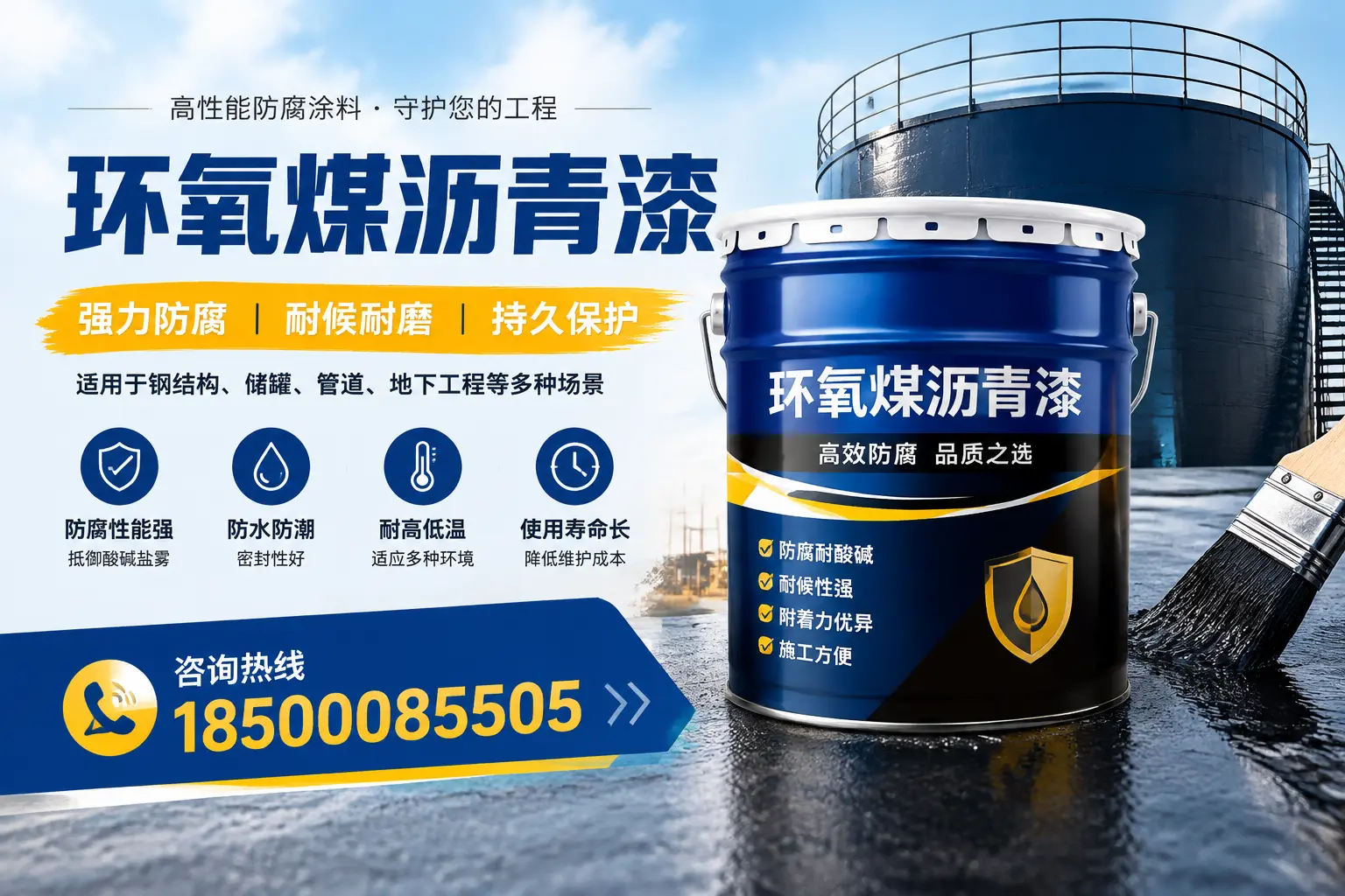 环氧煤沥青漆在工业中的应用,金昌企业的选择